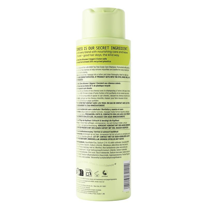 Hask Soothe + Tea Tree Oil & Rosemary Scalp Care Shampoo 473ml