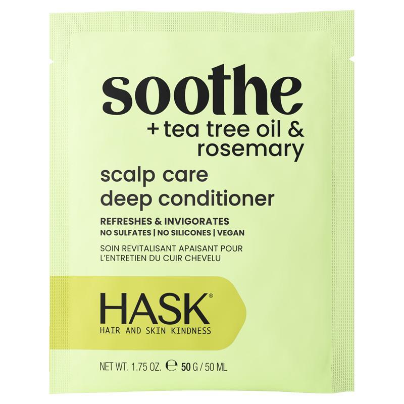 Hask Soothe + Tea Tree Oil & Rosemary Hair & Scalp Deep Conditioner 50g