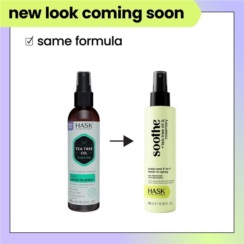 Hask Soothe + Tea Tree Oil & Rosemary Scalp Care Leave-In Spray 175ml