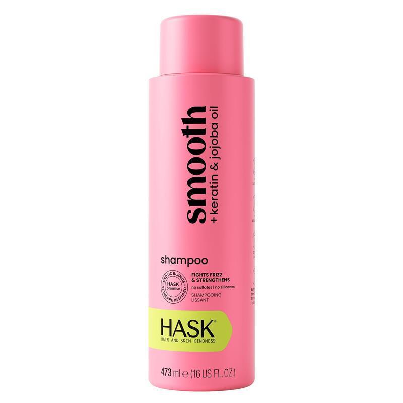Hask Smooth + Keratin & Jojoba Oil Shampoo 473ml