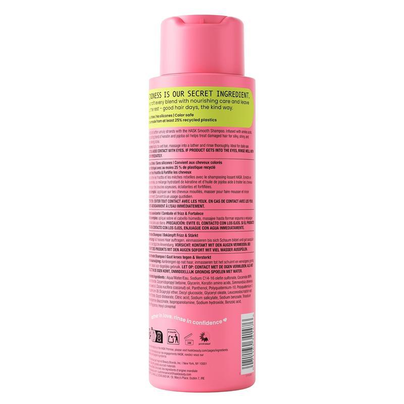 Hask Smooth + Keratin & Jojoba Oil Shampoo 473ml