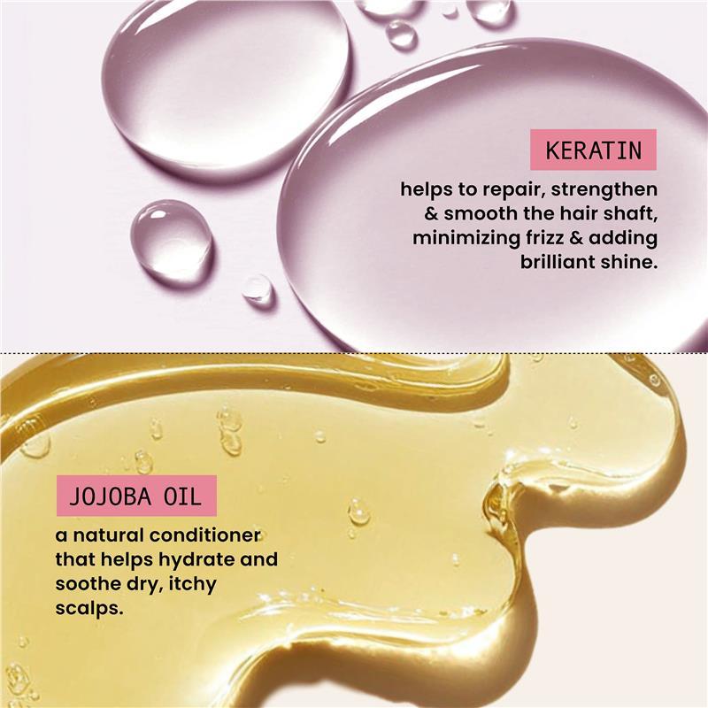 Hask Smooth + Keratin & Jojoba Oil Shampoo 473ml