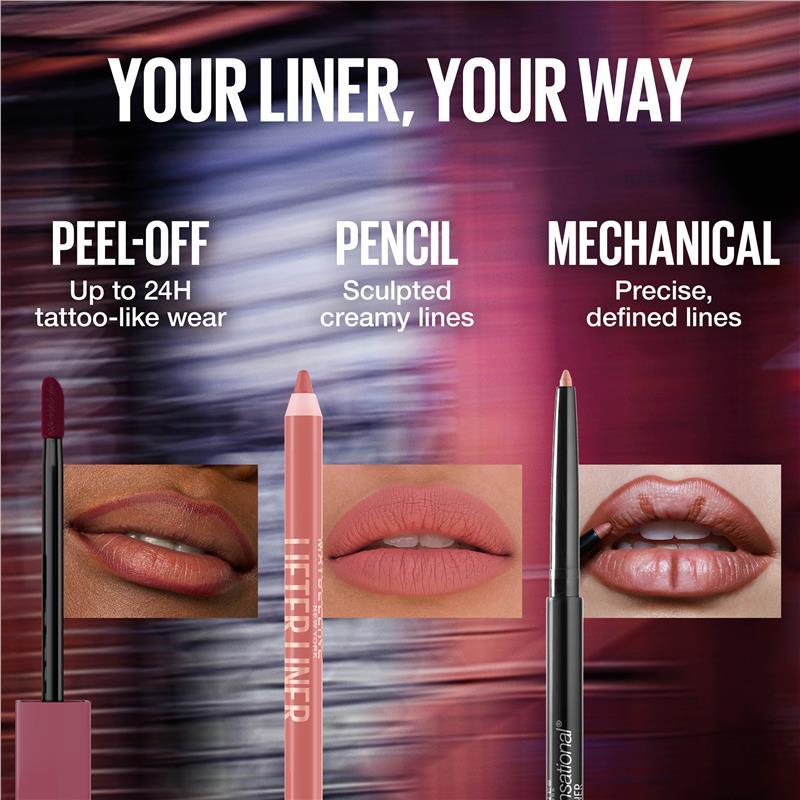 MAYBELLINE PEEL OFF LINER LIPL SUNSET 004