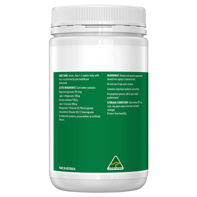 Healthy Care Magnesium Glycinate + Calcium + K2 + D3 250 Tablets