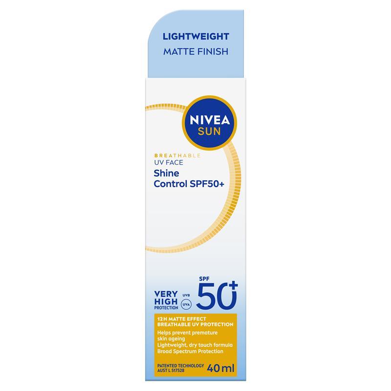 NIVEA Sun UV Face Shine Control SPF50+ 40ml