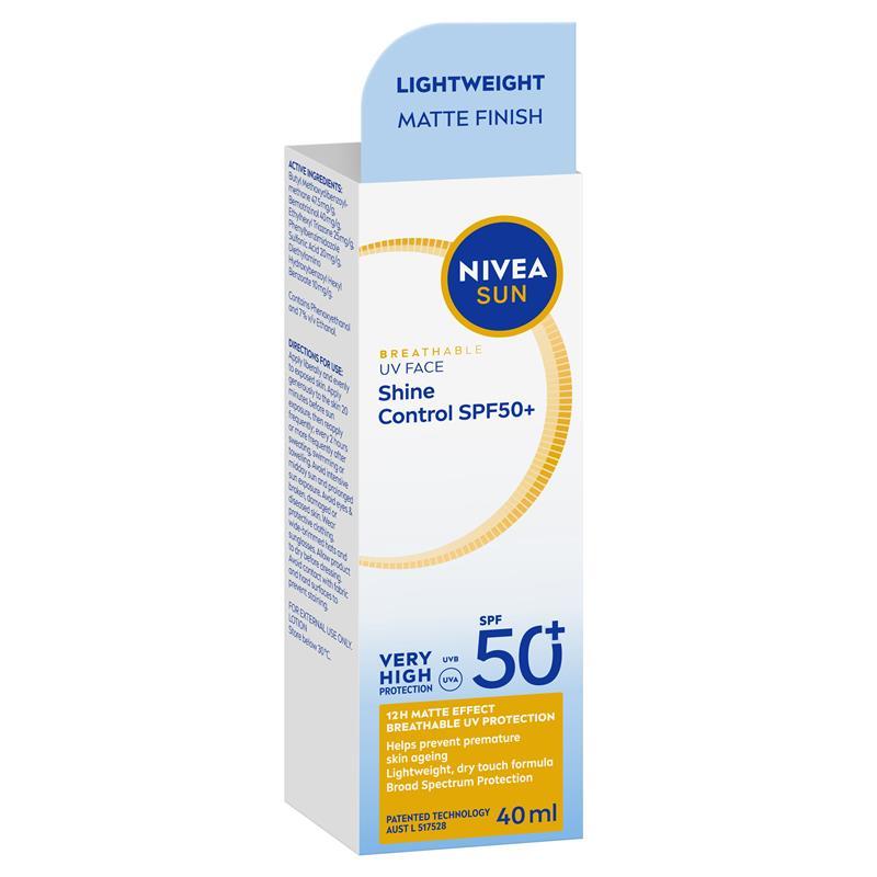 NIVEA Sun UV Face Shine Control SPF50+ 40ml