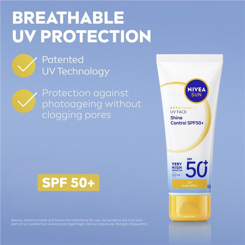 NIVEA Sun UV Face Shine Control SPF50+ 40ml