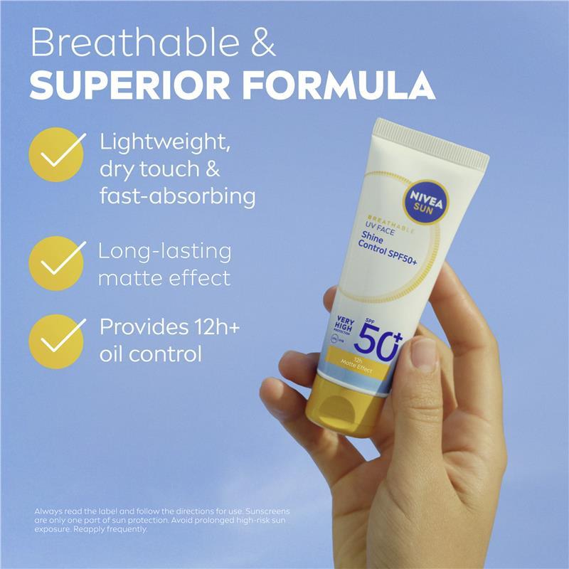 NIVEA Sun UV Face Shine Control SPF50+ 40ml