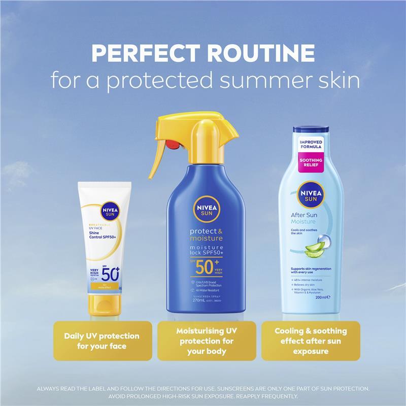 NIVEA Sun Protect & Moisture Trigger Spray SPF50+ 270ml