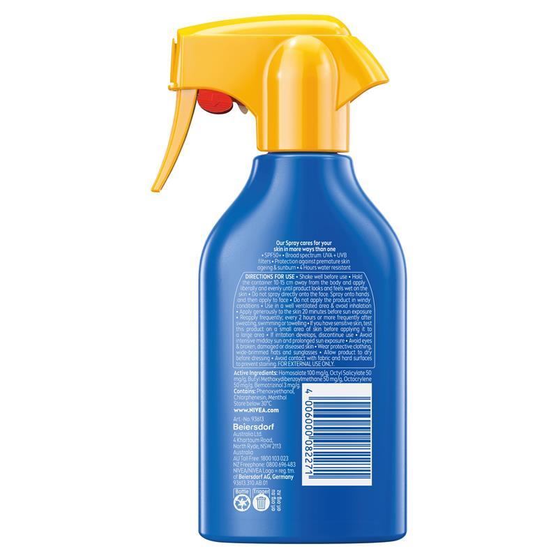 NIVEA Sun Ultra Sport Cooling Sunscreen Trigger Spray SPF50+ 270ml