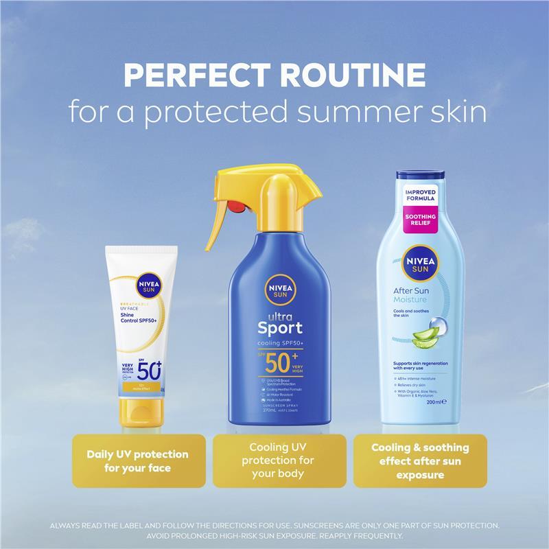 NIVEA Sun Ultra Sport Cooling Sunscreen Trigger Spray SPF50+ 270ml
