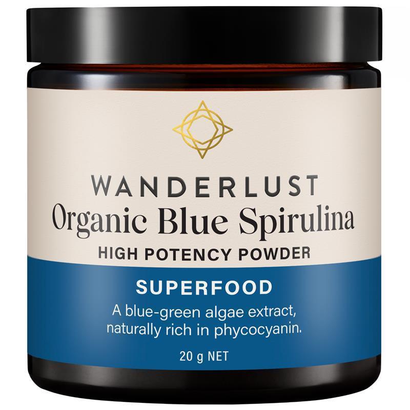 Wanderlust Organic Blue Spirulina 20g Powder