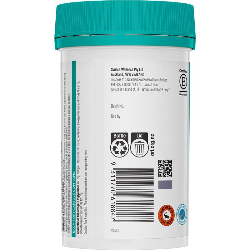 Swisse Ultiboost Double Concentrate Omega-3 Mini 300 Capsules