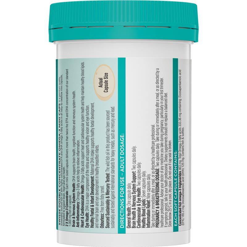 Swisse Ultiboost Double Concentrate Omega-3 Mini 150 Capsules