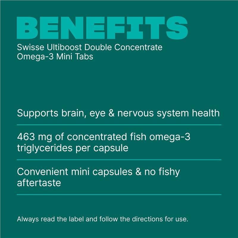 Swisse Ultiboost Double Concentrate Omega-3 Mini 150 Capsules
