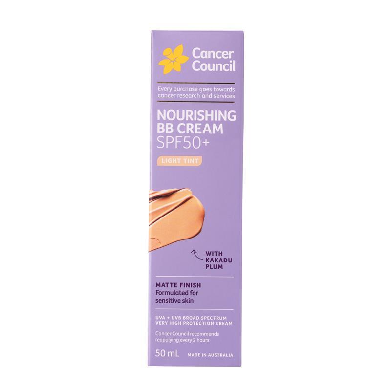 Cancer Council SPF50+ Nourishing BB Cream Light 50ml