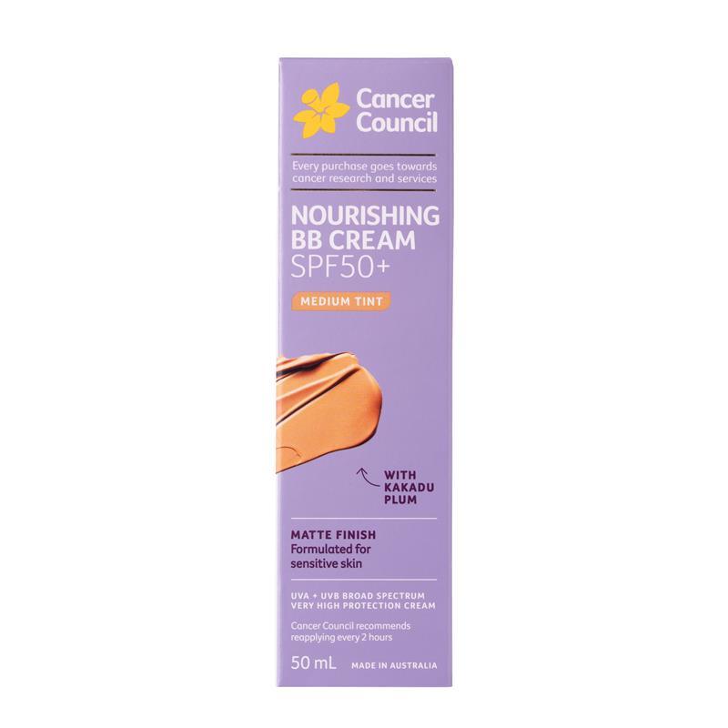 Cancer Council SPF50+ Nourishing BB Cream Medium 50ml
