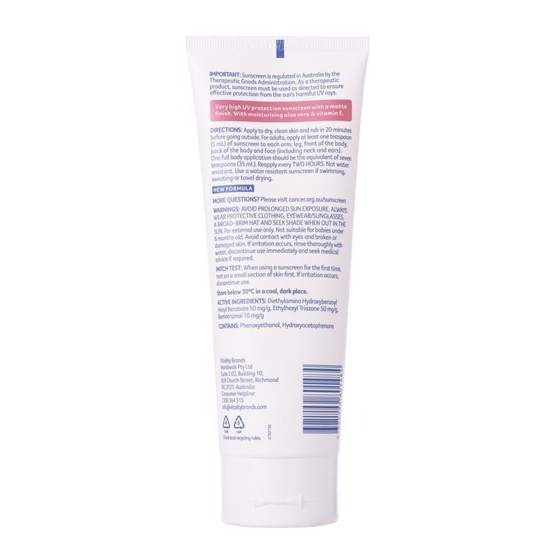 Cancer Council Face & Body Moisturiser SPF50+ 150ml