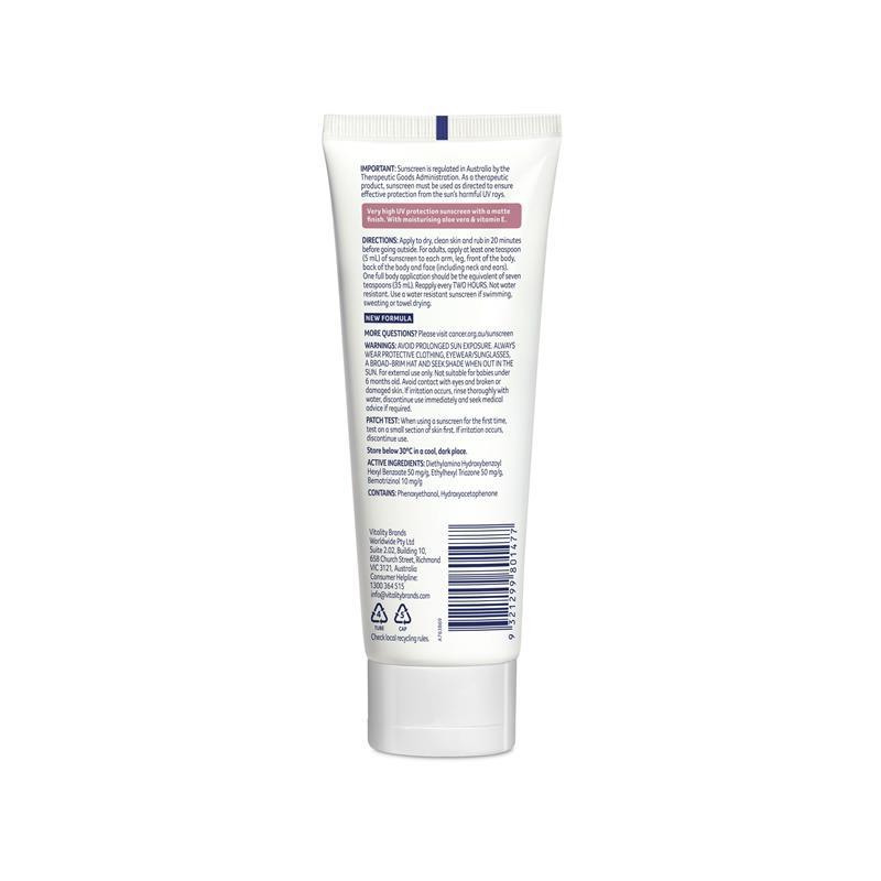 Cancer Council SPF50+ Face & Body Moisturiser 75ml