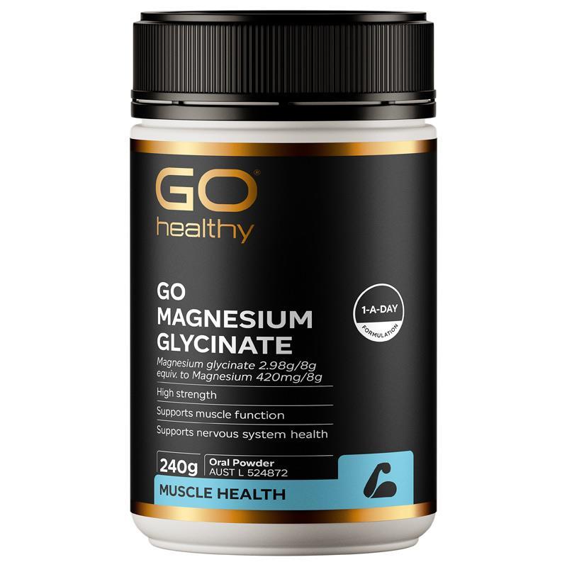 GO Healthy Magnesium Glycinate 240g Powder