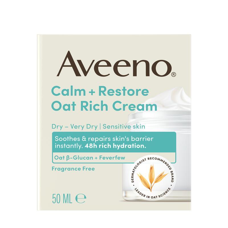 Aveeno Face Calm & Restore Oat Rich Cream 50g