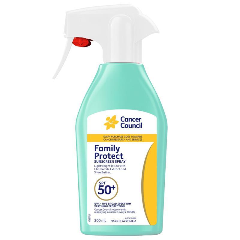 Cancer Council SPF50+ Family Sunscreen Spray 300ml