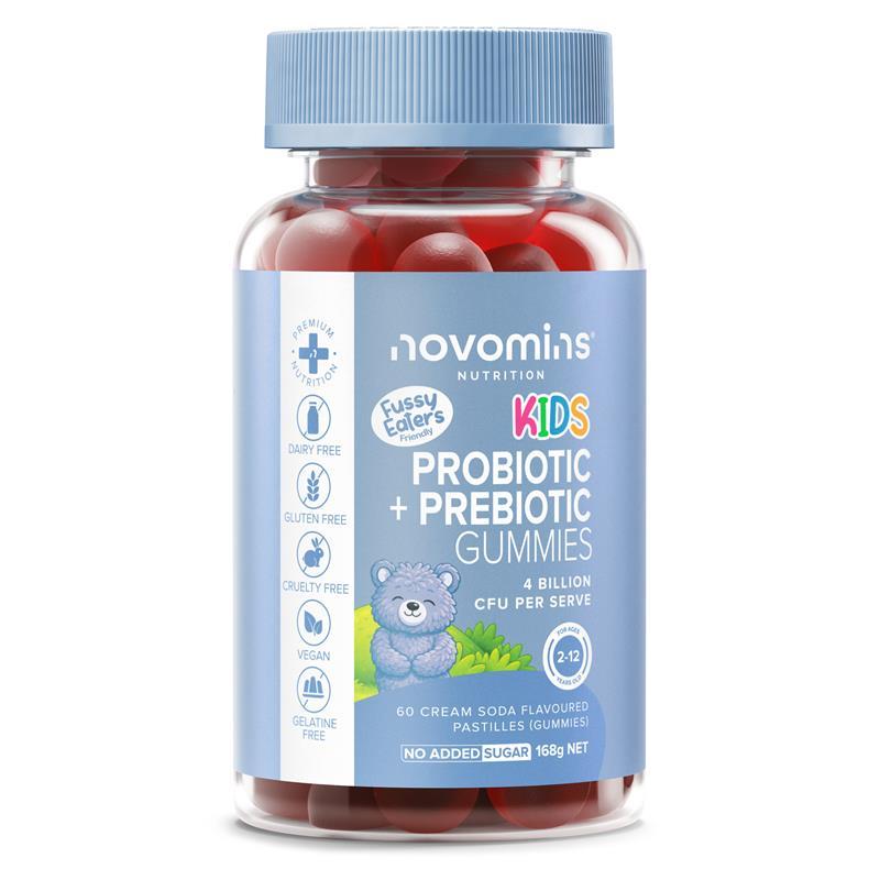 Novomins Kids Probiotic + Prebiotic 60 Gummies