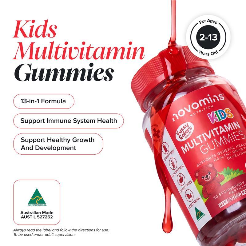 Novomins Kids Multivitamin 60 Gummies