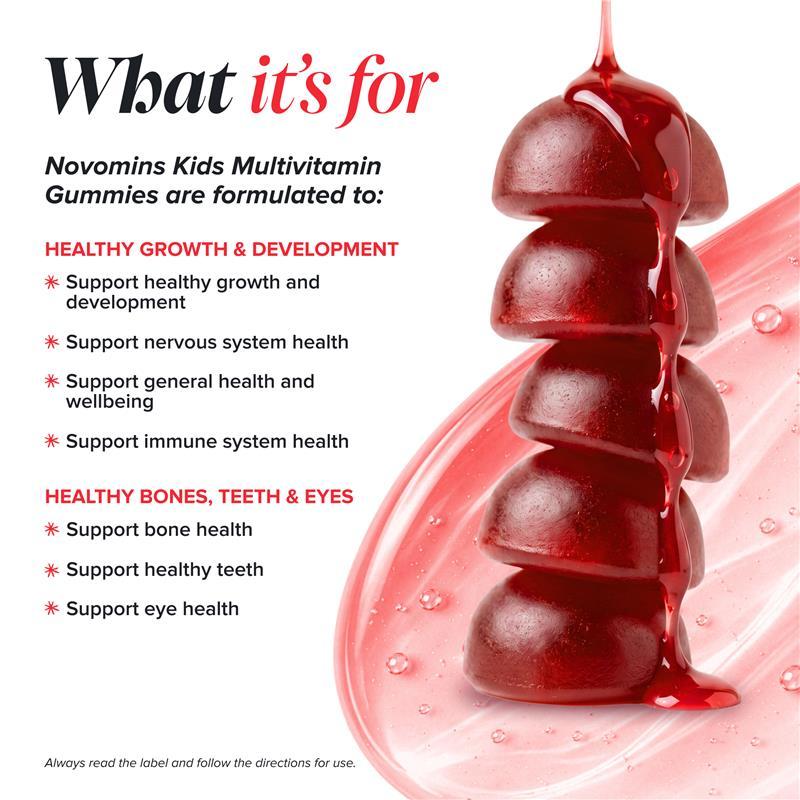 Novomins Kids Multivitamin 60 Gummies