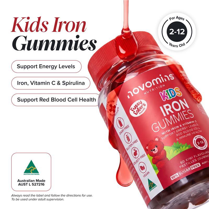 Novomins Kids Iron 60 Gummies
