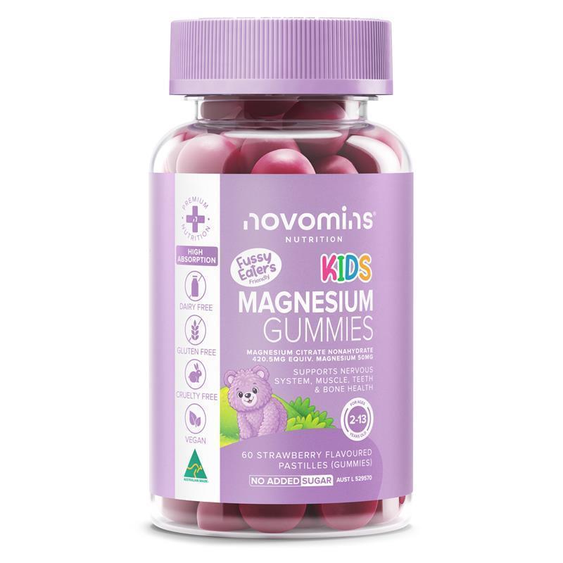 Novomins Kids Magnesium 60 Gummies