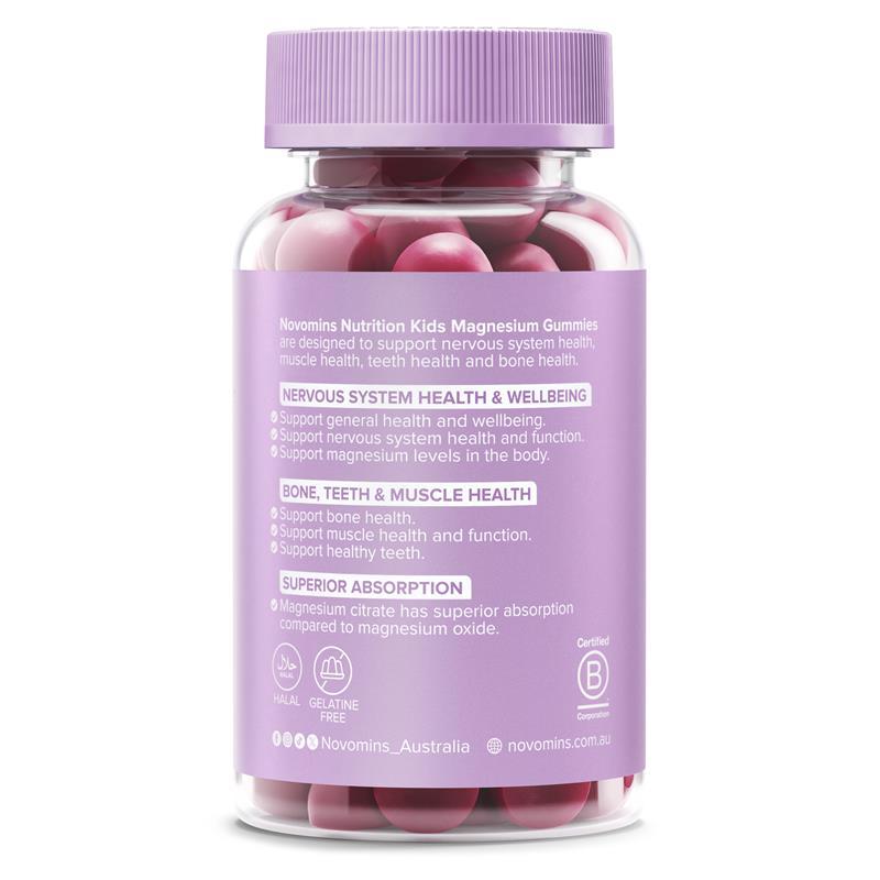Novomins Kids Magnesium 60 Gummies