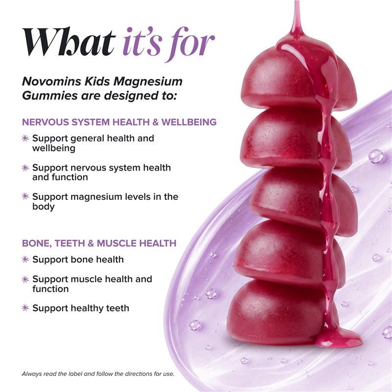 Novomins Kids Magnesium 60 Gummies
