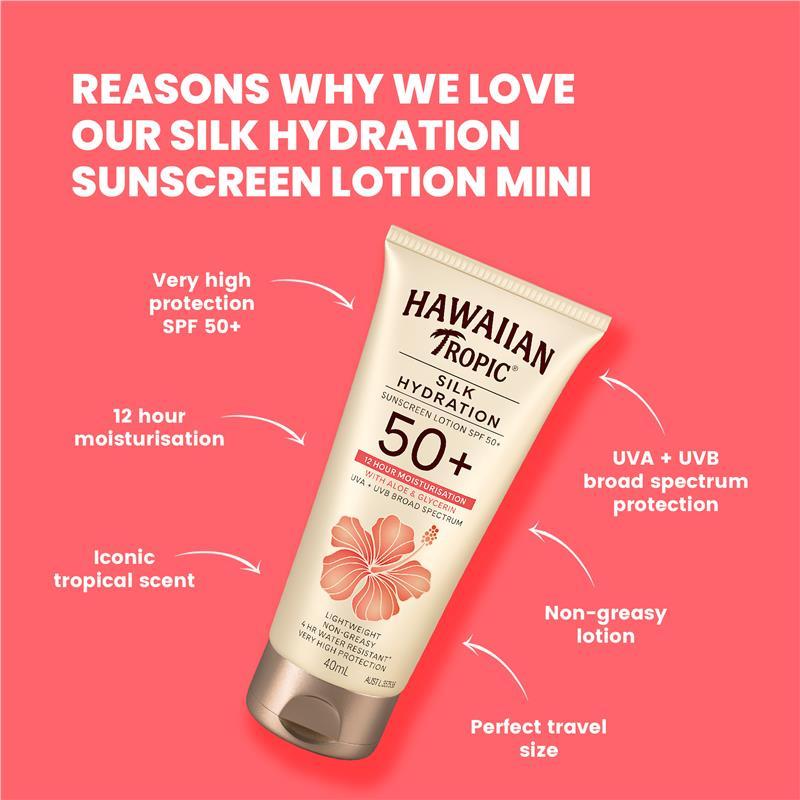 Hawaiian Tropic SPF 50+ Silk Hydration Lotion 40ml