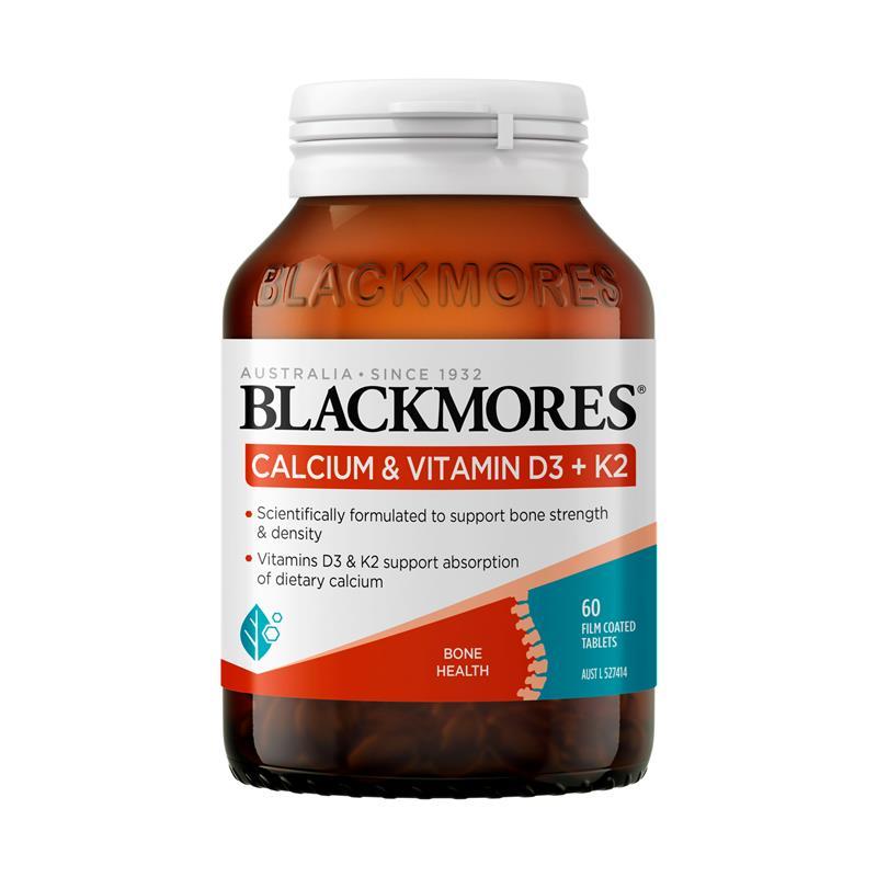 Blackmores Calcium & Vitamin D3 + K2 60 Tablets