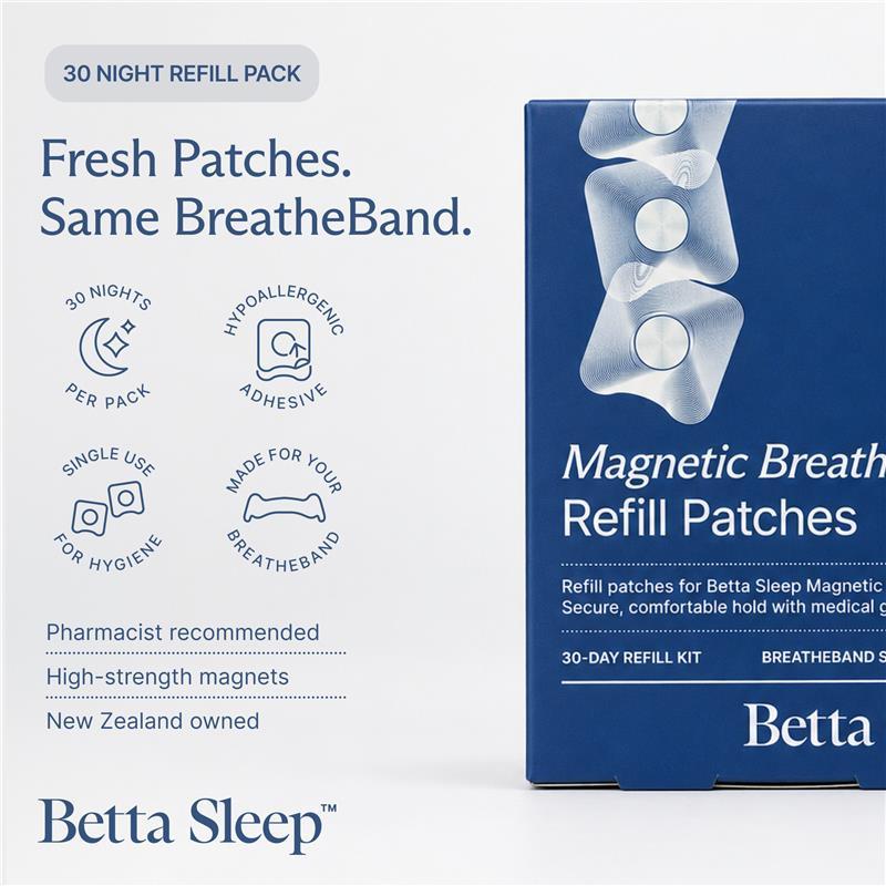 Betta Sleep Magnetic BreatheBand 30-Day Patch Refill