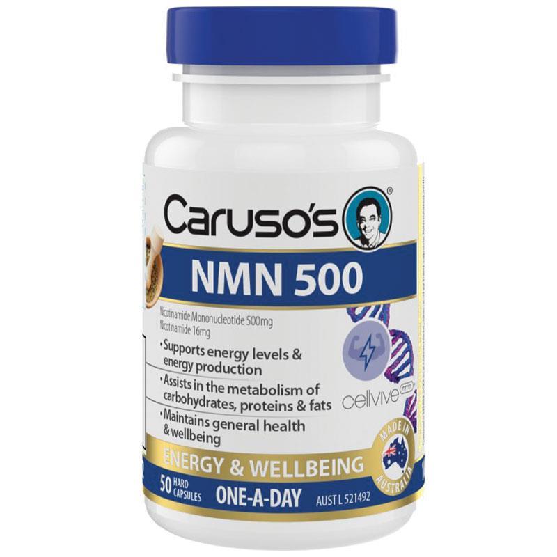 Carusos NMN 500mg 50 Tablets