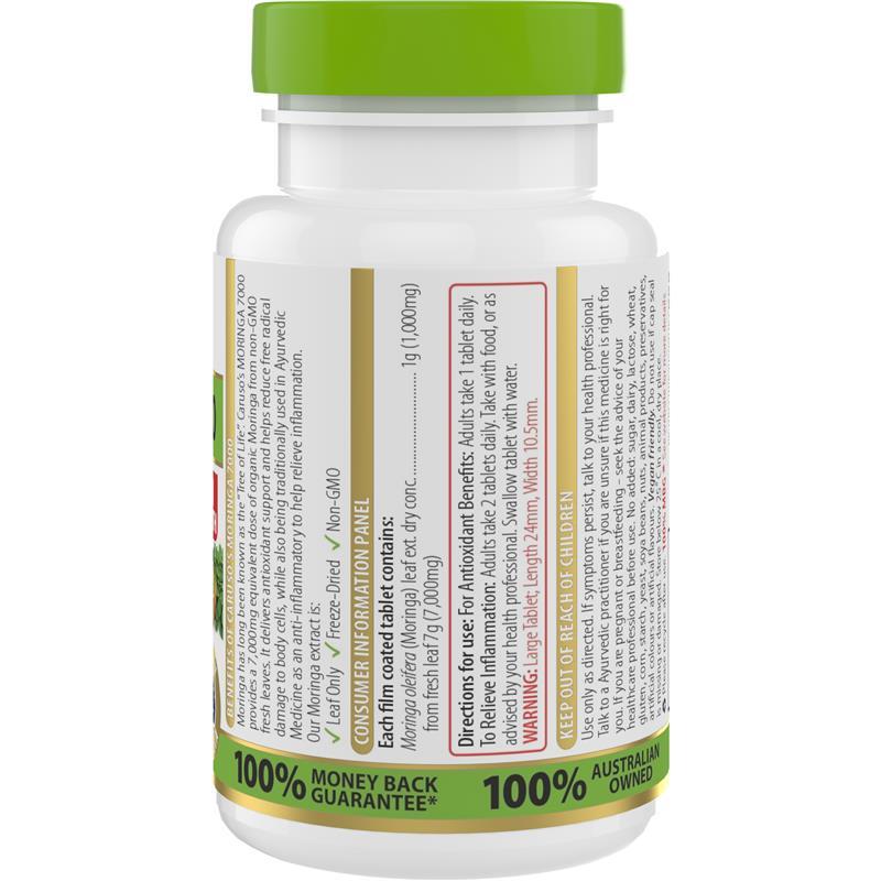 Carusos Moringa 7000 30 Tablets