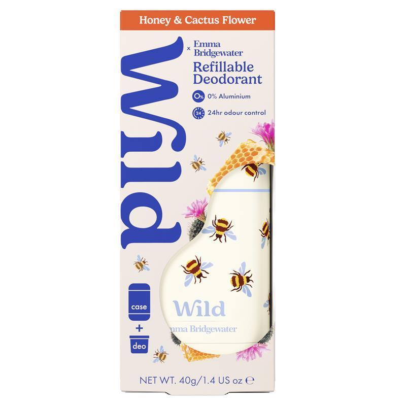 Wild Deodorant Stick Emma Bridgewater Bee Case Honey & Cactus Flower 40g