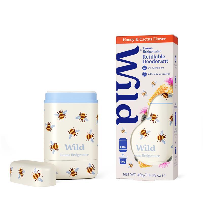 Wild Deodorant Stick Emma Bridgewater Bee Case Honey & Cactus Flower 40g