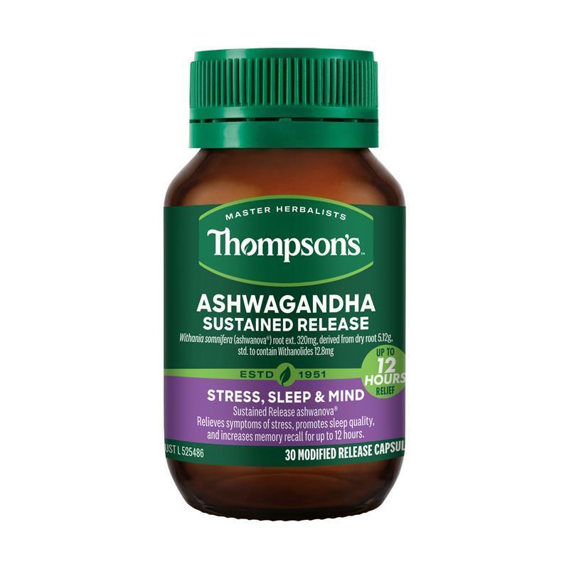 Thompsons Ashwagandha Sustained Release 30 Capsules