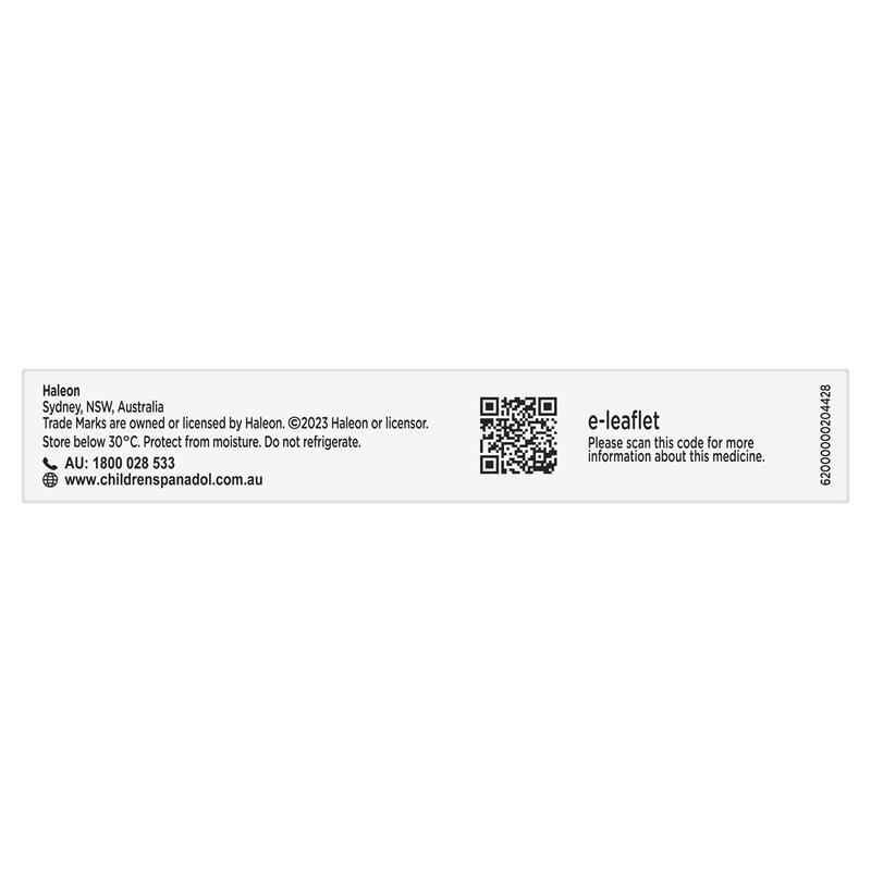 Panadol Children Chewable Tablets 3 Years+ 24 Tablets