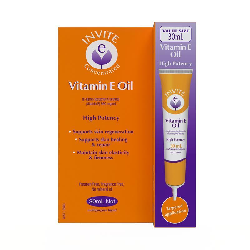 Invite E Vitamin E Pure Oil 30ml