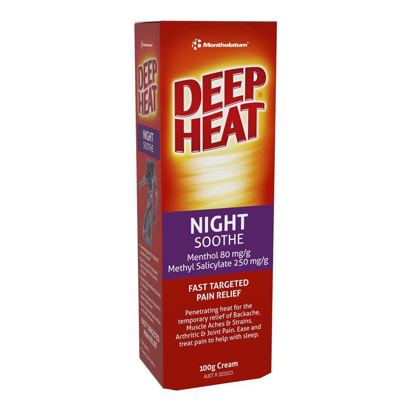 Deep Heat Night Soothing Pain Relief Cream 100g