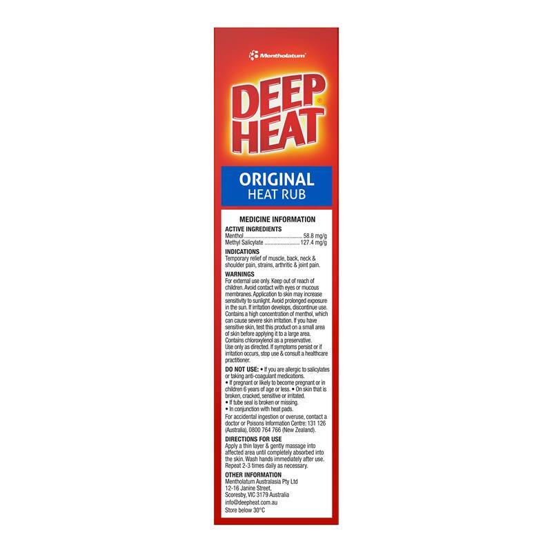 Deep Heat Mentholatum 100g