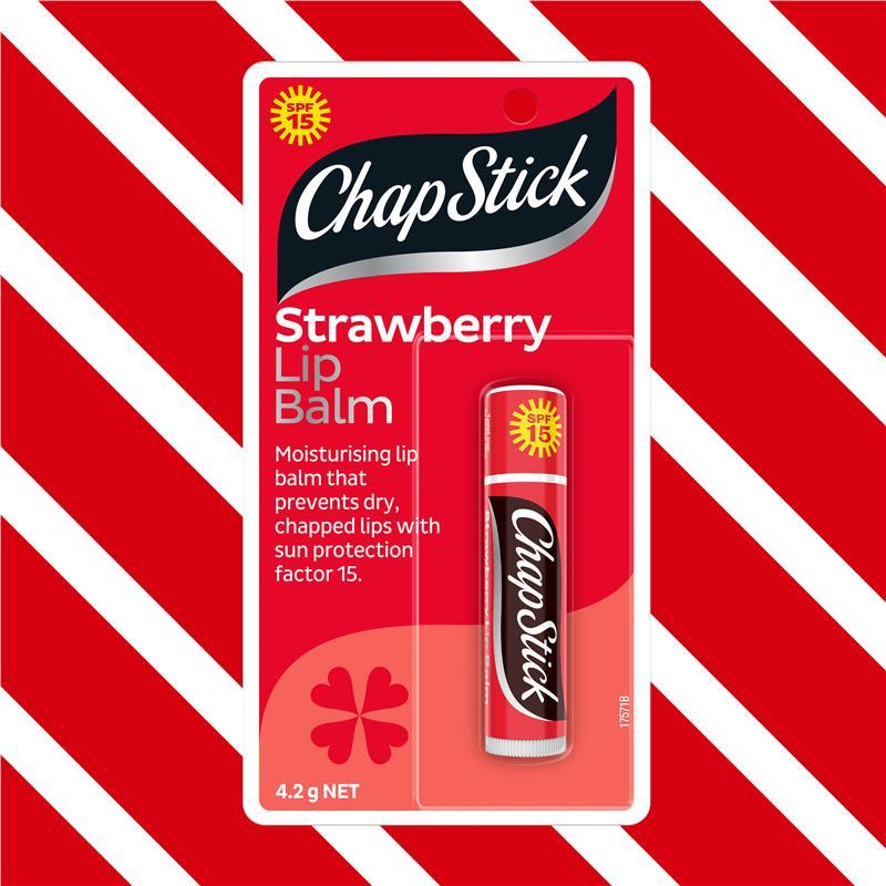 Chapstick Lip Balm Strawberry SPF15+ 4.2g