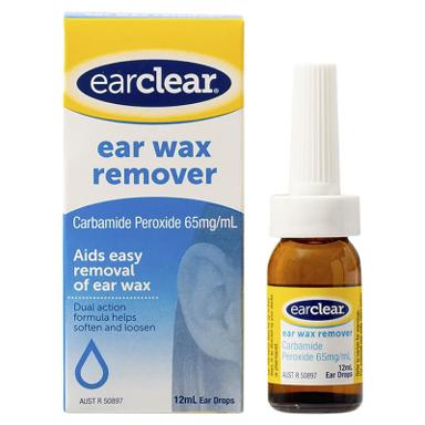 Buy EarClear Ear Wax Remover Drops 12mL – Aids Easy Removal of Ear Wax ...