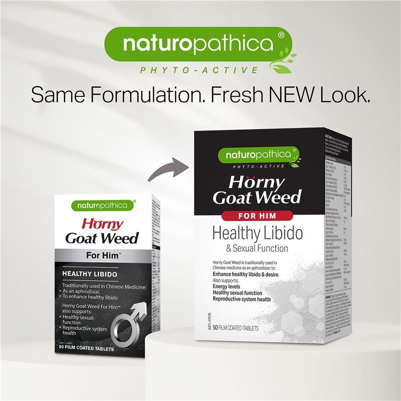 Naturopathica Horny Goat Weed for Him 50 Tablets