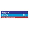 Buy Aspro Clear Extra Strength Pain Relief 16 Soluble Tablets online at ...