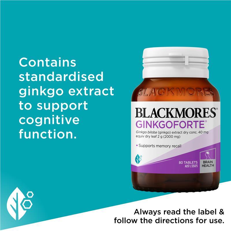 Blackmores Ginkgo Forte 80 Tablets
